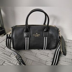 Kate Spade Rosie Mini Barrel Bag Black Leather